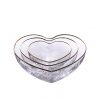 Heart shape glass bowl